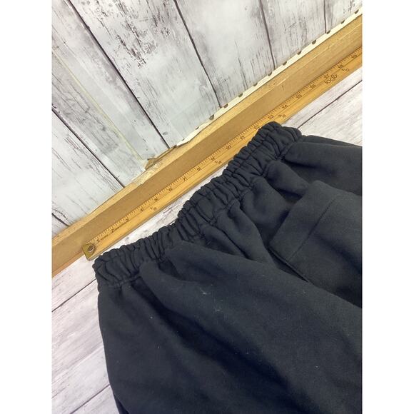 TEE LIBRARY SCREAMING TIGER TATTOO GRAPHIC SWEAT SHORTS BLACK MENS SIZE M - Picture 4 of 5